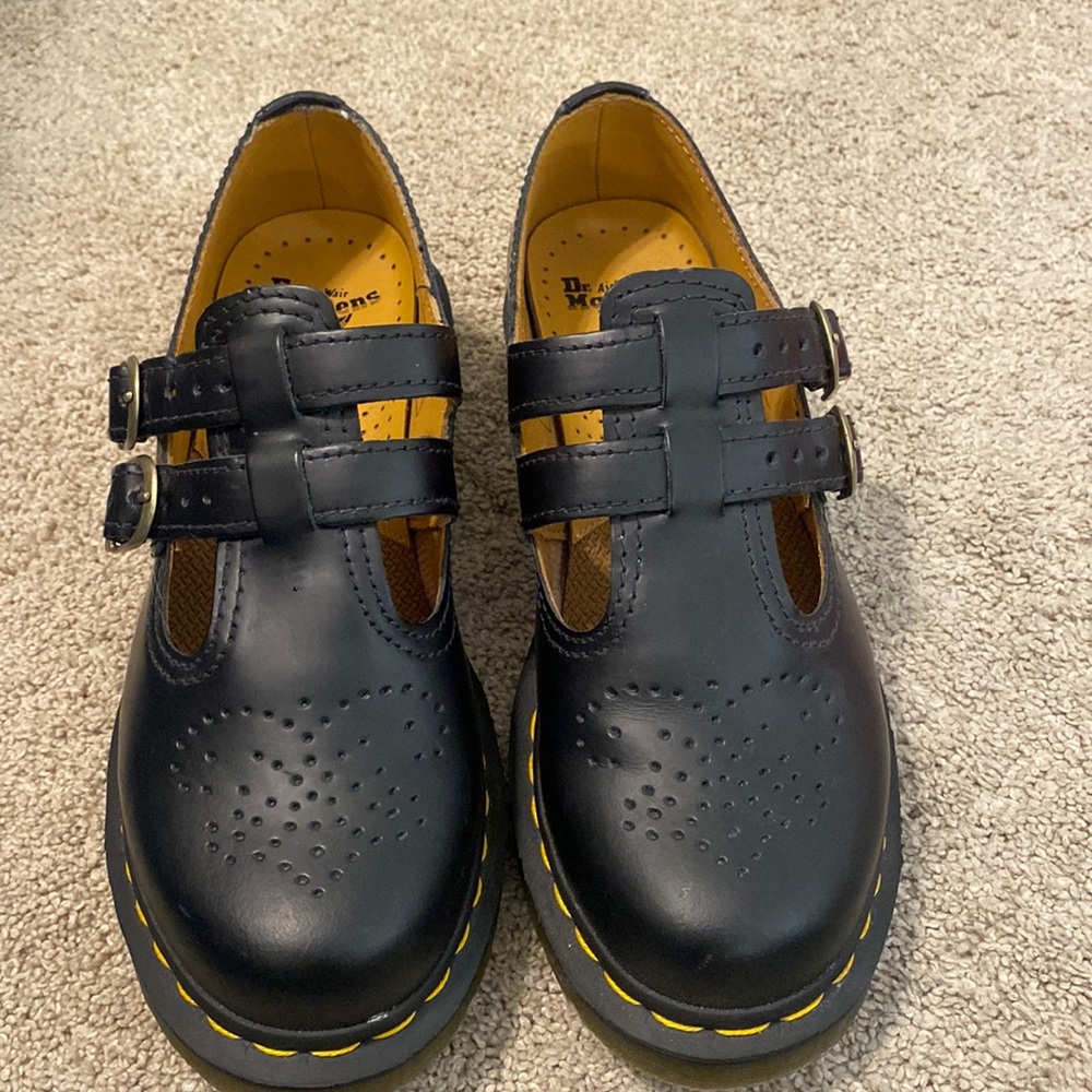 Black Doc Marten mary janes